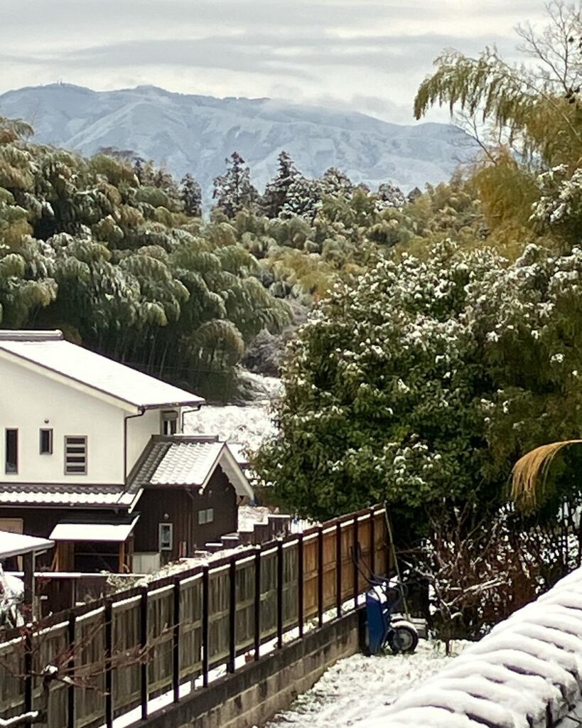 明日香村 お宿キトラの雪景色