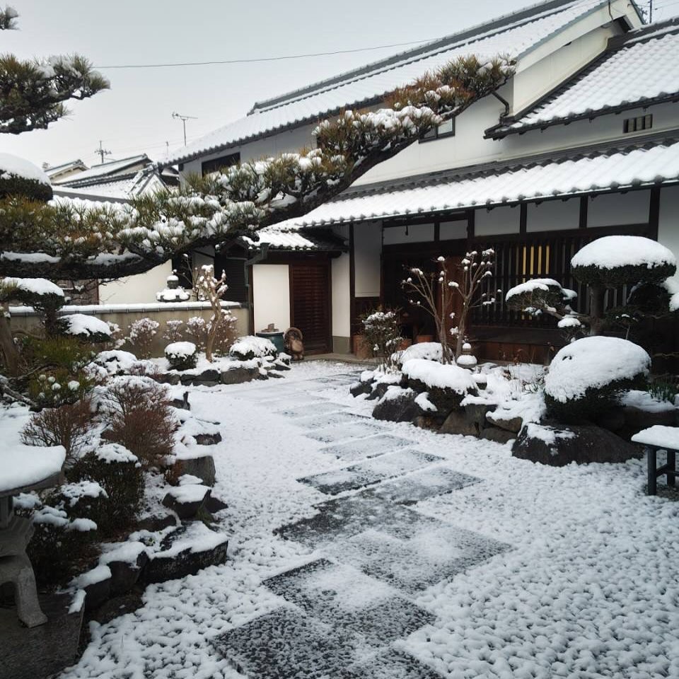 明日香村お宿キトラの雪景色